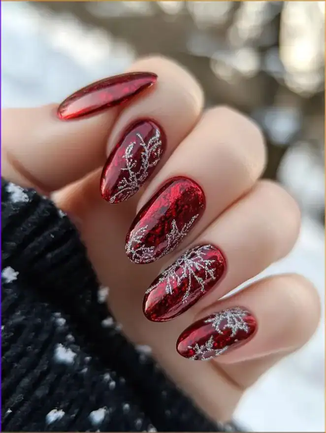 28 Easy Christmas Nail Design Ideas That Are Extra Festive 10 Red Christmas Nails