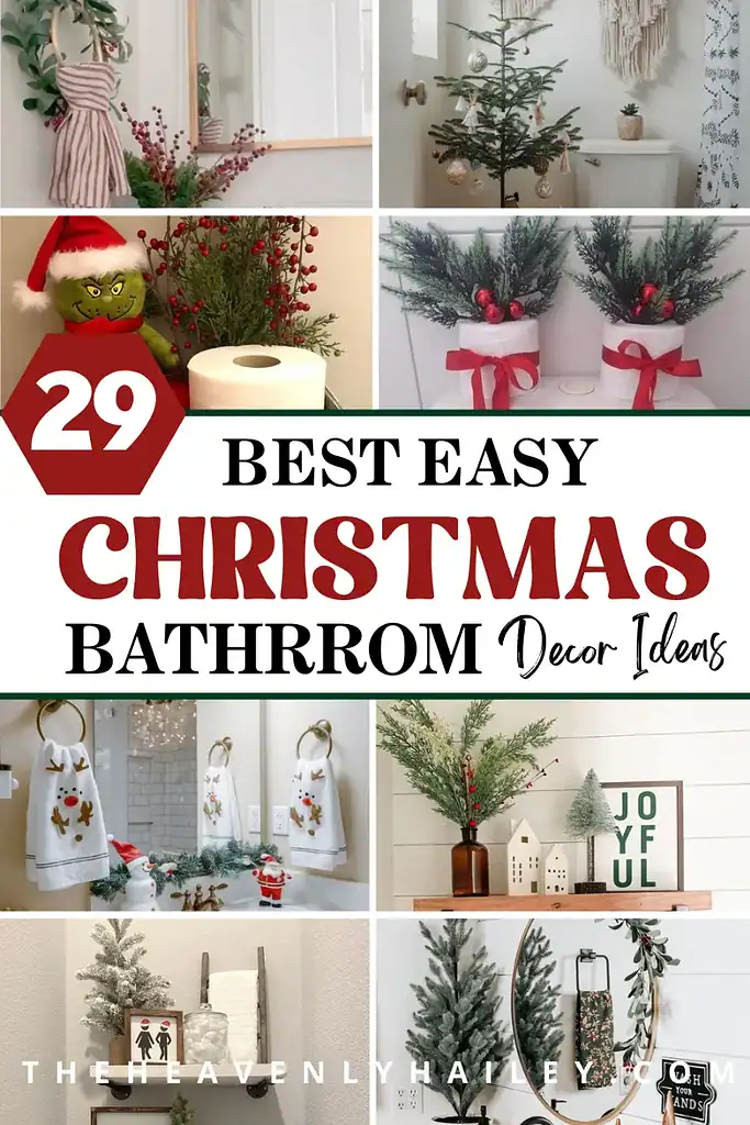 christmas bathroom decor ideas  