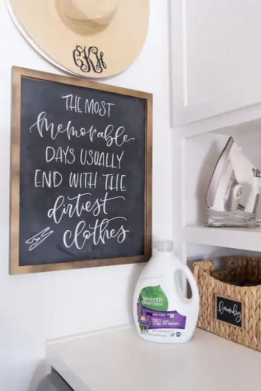 laundry room Chalkboard Wall