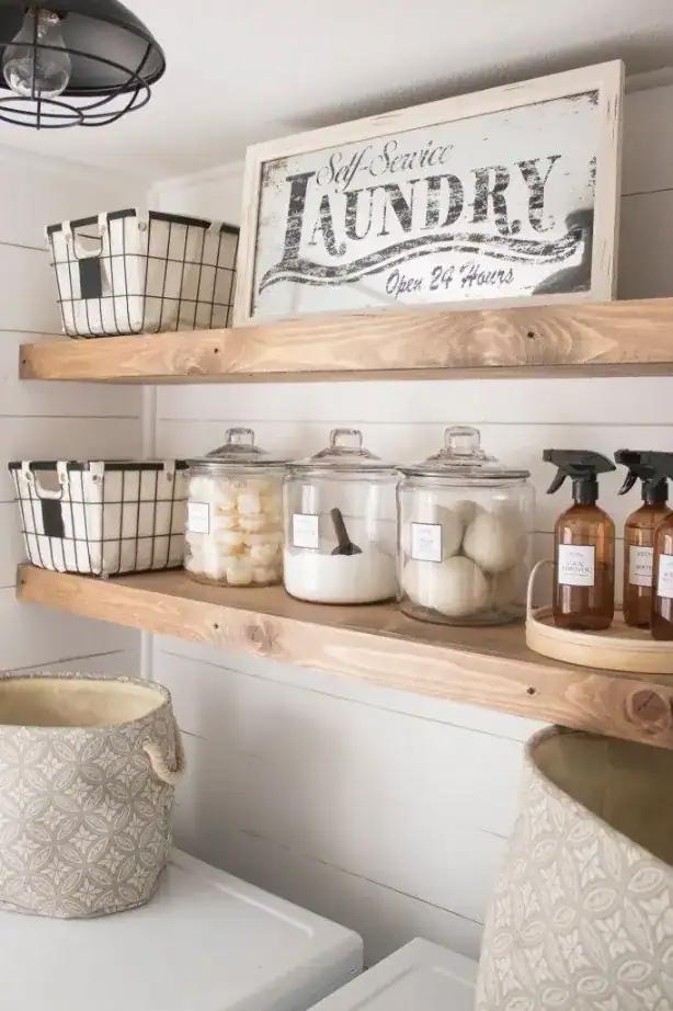 laundry room  Glass Jars