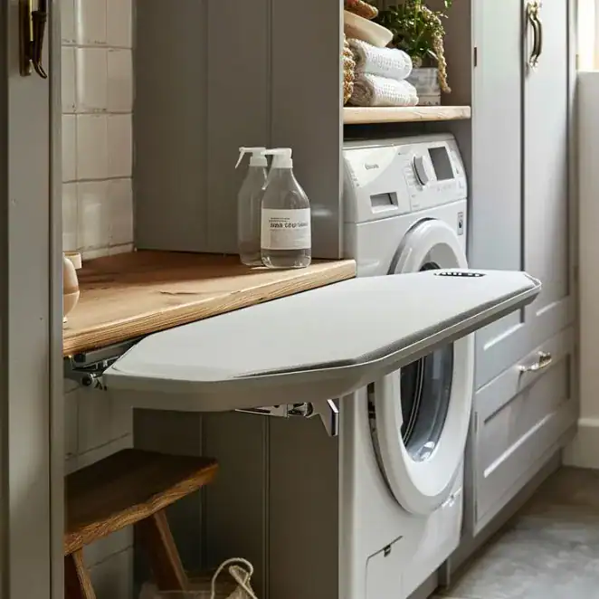 laundry room ironing station