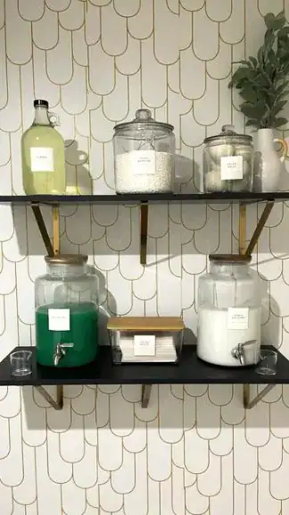 laundry room labels storage