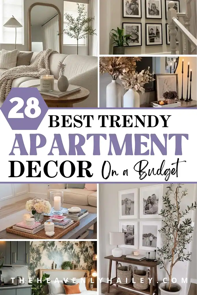 trendy apartment decor ideas on a budget