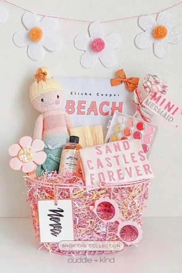 beach themed Easter basket