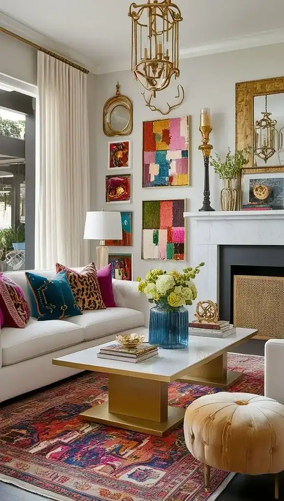 eclectic modern studio apartment