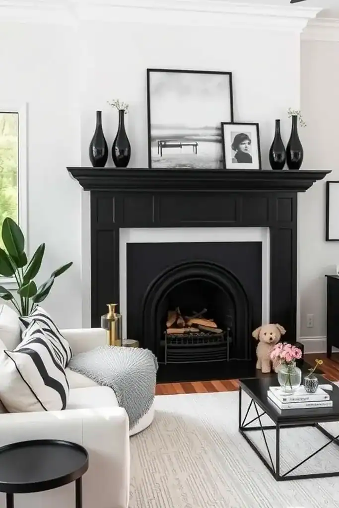 fireplace decorating ideas for summer