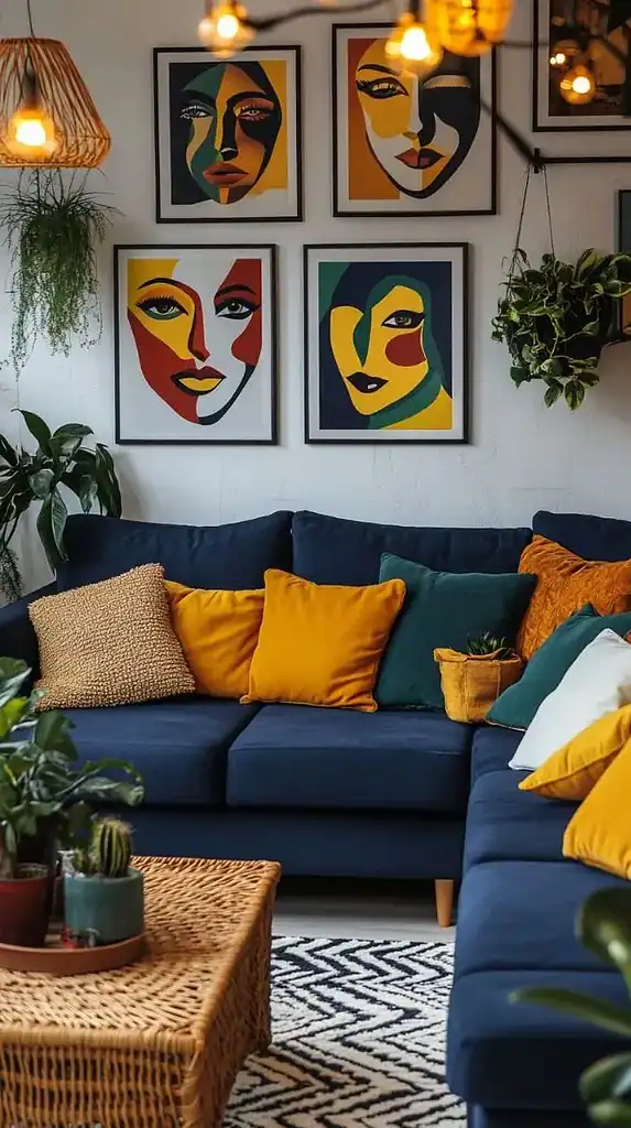 modern eclectic aprtment decorating ideas