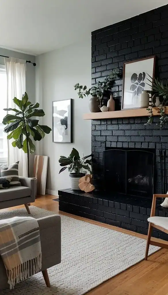 modern summer mantel decor ideas