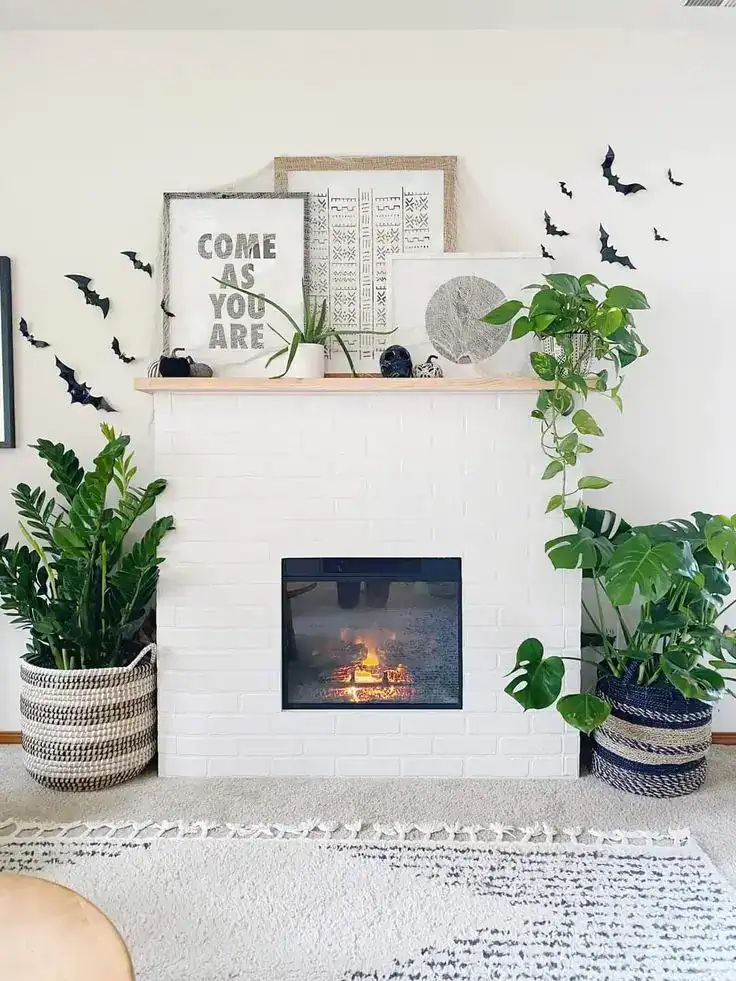 modern summer mental decor with tv