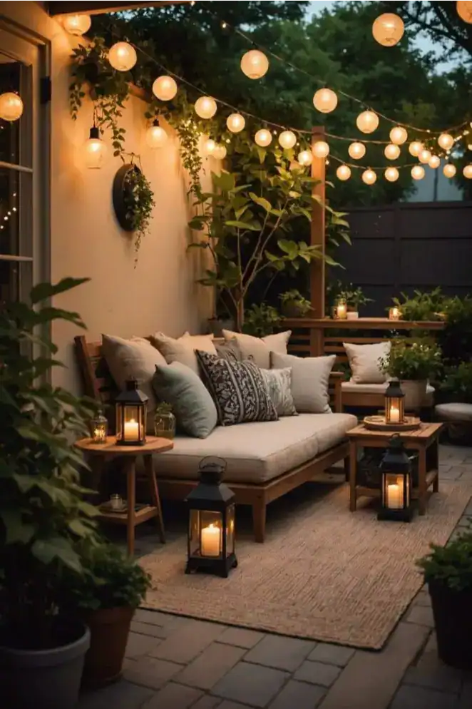 small patio ideas open
