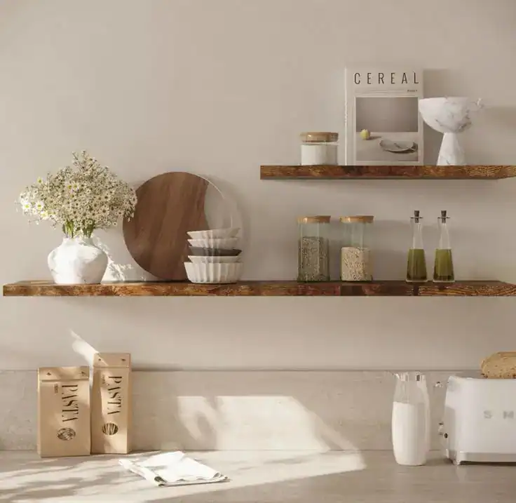 shelf decor ideas kitchen