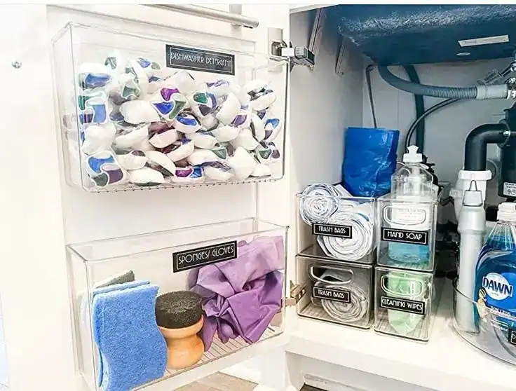 under kitchen sink pull out storage