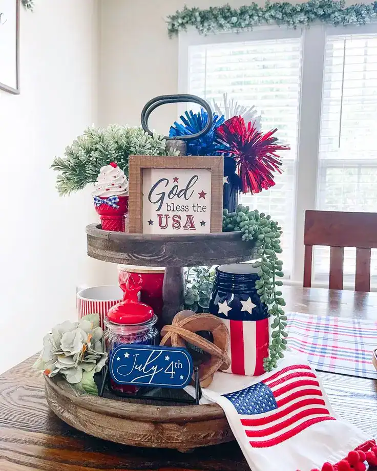 4th of July tiered tray 4th of July tiered tray