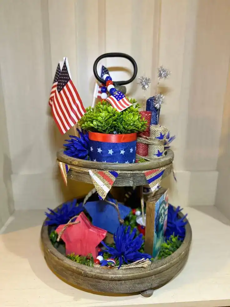 DIY 4th of july tiered tray DIY 4th of july tiered tray