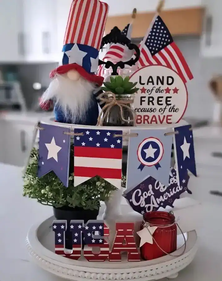 patriotic tiered tray patriotic tiered tray