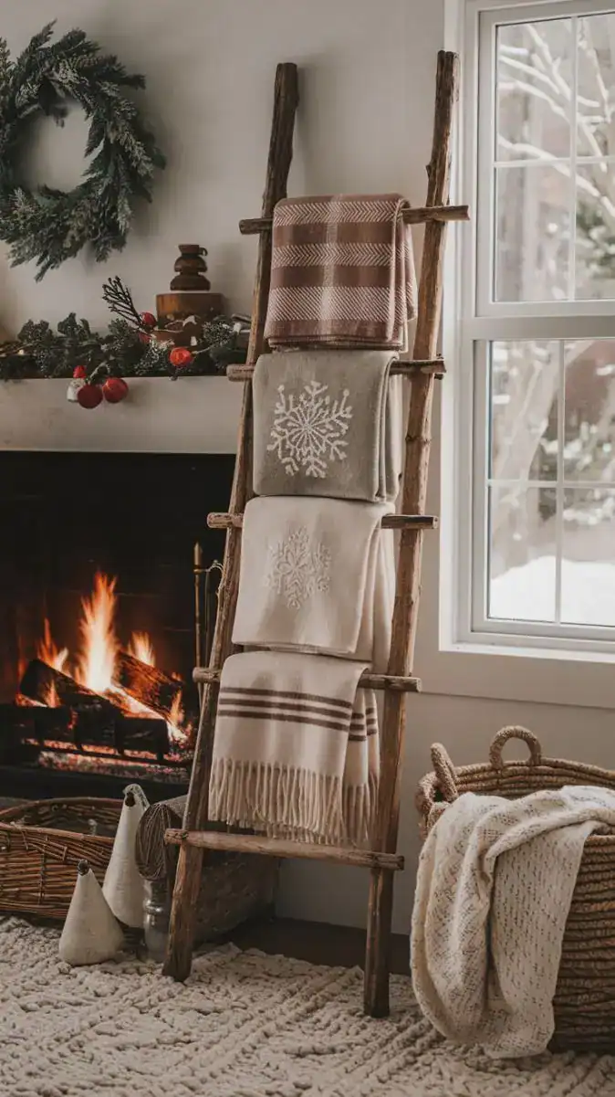 DIY Blanket Ladder