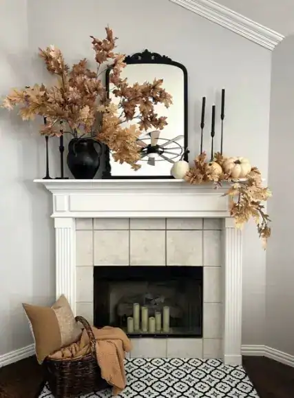 30+ Creative Fall Mantle Ideas You’ll Love 6 best fall mantle diy