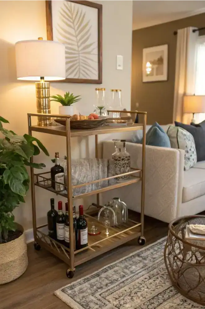 small space bar cart