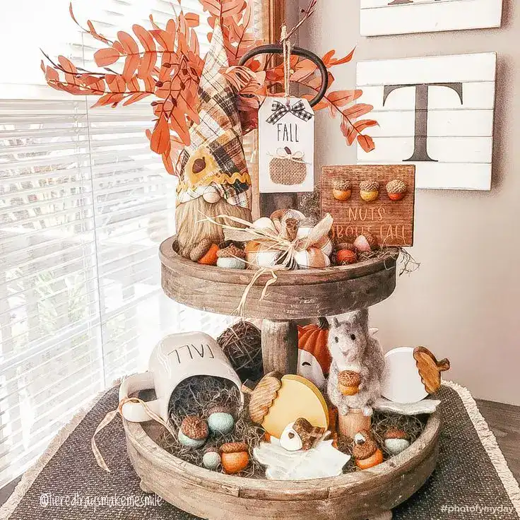 Fall Tiered Tray Decor Ideas kitchen Fall Tiered Tray Decor Ideas kitchen