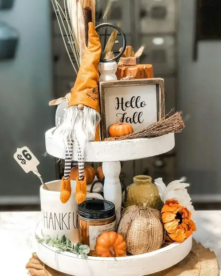 fall tiered tray decoration fall tiered tray decoration