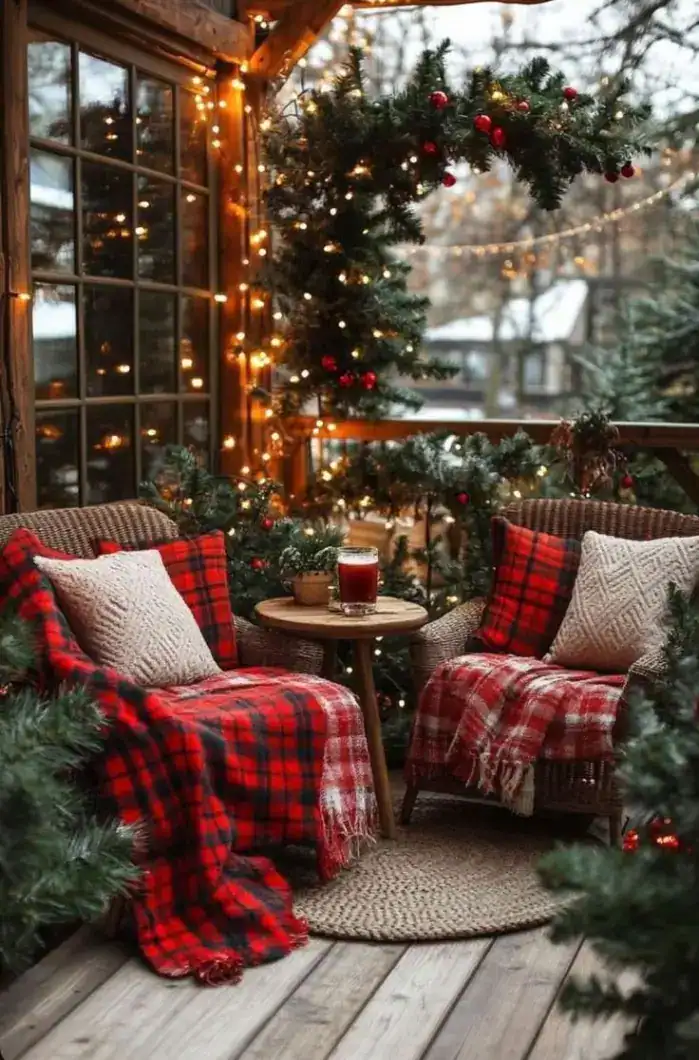 23 Best Christmas Decorations for Apartment Balcony You’ll Love 1 Christmas Decorations for a balcony